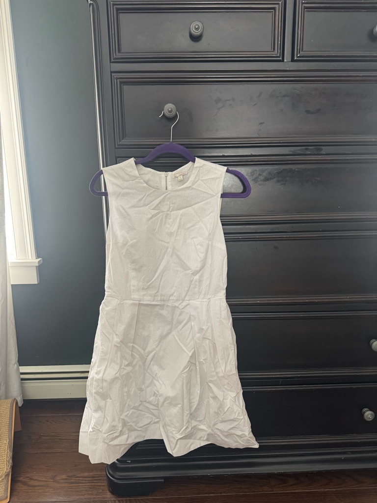 Gap Sleeveless White Mini Dress